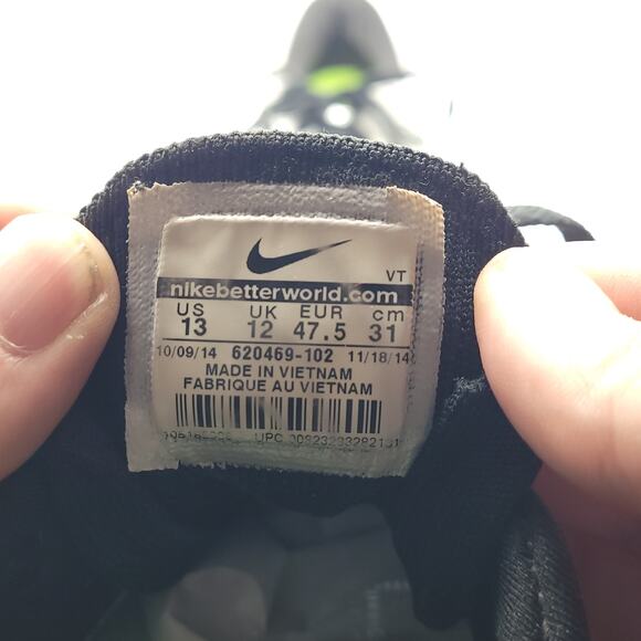 Nike Flyknit Air Max Oreo 620469-102 men's size 13 - Picture 9 of 9